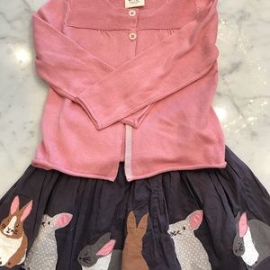 New Mini Boden skirt and sweater set